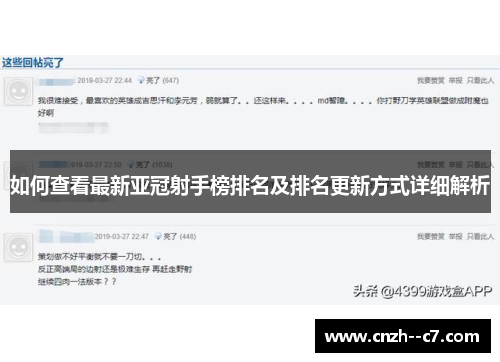 如何查看最新亚冠射手榜排名及排名更新方式详细解析 如何查看最新亚冠射手榜排名及排名更新方式详细解析